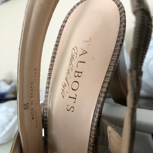Talbots Sling Back Heels - Picture 5 of 5
